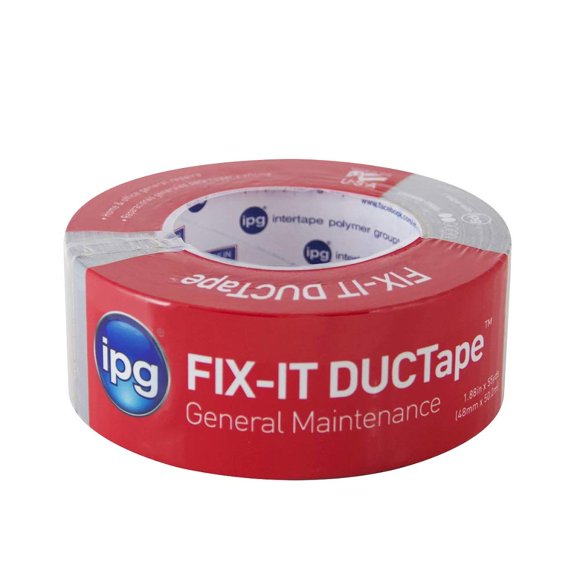 Cinta adhesiva IPG Fix-It, 4,8 cm x 50 m, color plateado