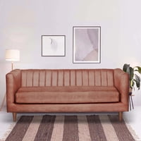 Latam Home - Sofá Sorrento 3C Cuero Kentucky Tabaco