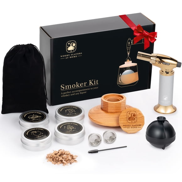 Kit Ahumador de Cócteles Woody Flavors At Home con Soplete