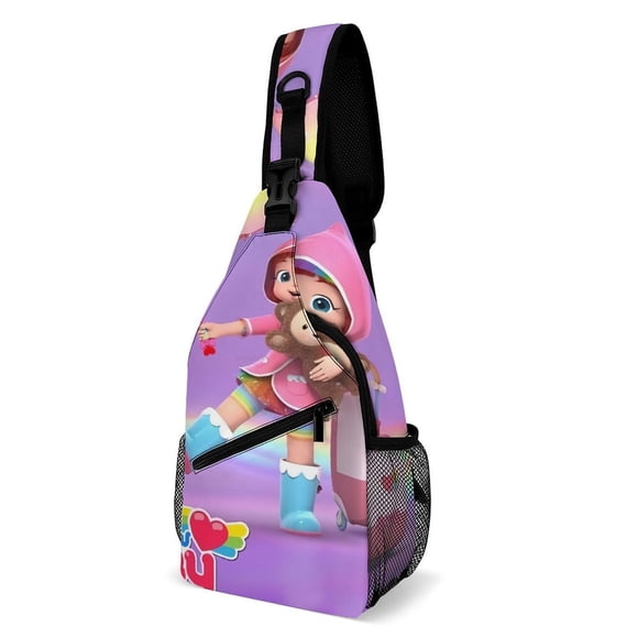 Ruby Arcoíris Riñonera Bandolera con Estampado Integral para Hombres y Mujeres, Bolso Cruzado Gráfico de Tendencia, Mochila de Hombro Streetwear para Ciclismo y Deportes, Riñonera Versátil Casual