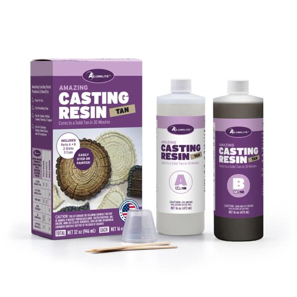 Resina de fundición Alumilite Amazing Casting Beige 946 ml Arte y Manualidades