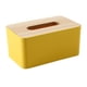 thumbnail image 1 of Caja de pañuelos de madera sencilla para el hogar, caja de almacenamiento de pañuelos de escritorio para sala de estar, 1 of 5