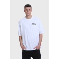 Fashionspark - Polera Hombre Doble Print Beige V