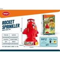 Genérico - Cohete Rociador Lanza Agua Chorro Juguete Niños Verano Rojo