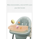 thumbnail image 3 of Silla De Comer Plegable Con Ruedas Crema Lubabycas, 3 of 8