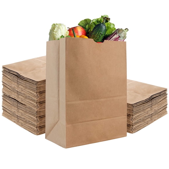 Bolsas de papel Stock Your Home Kraft Brown de 52 libras (100 unidades)