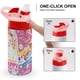 thumbnail image 4 of JOJO SiwaBotella de Agua con Tapa Pop Top de Un Toque, Acero Inoxidable, a Prueba de Fugas, para Deportes, Botella Infantil rosa 12 oz, 4 of 6