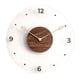 thumbnail image 1 of Reloj De Pared Nórdico 14 Pulgadas Madera Maciza Vidrio Acrílico Silencioso Redondo Moderno, 1 of 5