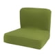 thumbnail image 1 of corta espalda baja estirar silla de comedor cubierta bar taburete asiento funda verde, 1 of 5