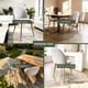 thumbnail image 5 of Silla Comedor Moderna Acolchada Metal Sora Venhoouse Lino Gris, 5 of 8