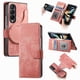 thumbnail image 1 of Funda Billetera Magnética para Samsung Galaxy Z Fold 3 Soporte Tarjetas Desmontable Rosa, 1 of 6
