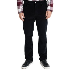 Truval - Pantalon Cotele Regular Fit Gris Oscuro 44