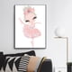 thumbnail image 2 of Póster nórdico de princesa de ballet para guardería, unicornio, arte de pared, pintura en lienzo, cisne, imágenes de pared para habitación infantil., 2 of 5