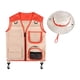 thumbnail image 3 of Conjunto De Disfraz De Explorador Para Niños, Chaleco Y Sombrero, Disfraz Para Niños, Niños Y Niñas, Color Rojo, 3 of 5