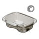 thumbnail image 4 of Lavabo para lavar el cabello, bañera con manguera de drenaje, ayuda para el baño, cuencos para champú portátiles, lavabo para niños y personas mayores gris, 4 of 5