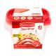 thumbnail image 4 of Pack De Hermético Cuadrados 1.2L Takealongs Polipropileno 3 Piezas Transparente - Rojo, 4 of 4