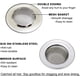 thumbnail image 3 of Coladores de bañera de 1.50", coladores de lavabo, colector de pelos para desagüe de ducha, colador para ropa, piscina para trapear, fregadero de servicio, fregadero de RV, acero inoxidable (paquete d, 3 of 6
