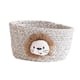 thumbnail image 2 of Cesta De Almacenamiento De Hilo De Algodón Tejido A Mano, Contenedor De Mesa, Organizador De Juguetes, Decoración, Gris Bown Lion, 2 of 3