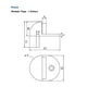 thumbnail image 2 of Tope Puerta Odis 1/4 Esfera - Plata, 2 of 2