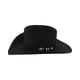 thumbnail image 2 of Sombrero vaquero Stetson Apache 4X de fieltro, unisex, negro, talla 7 3/4, 2 of 5