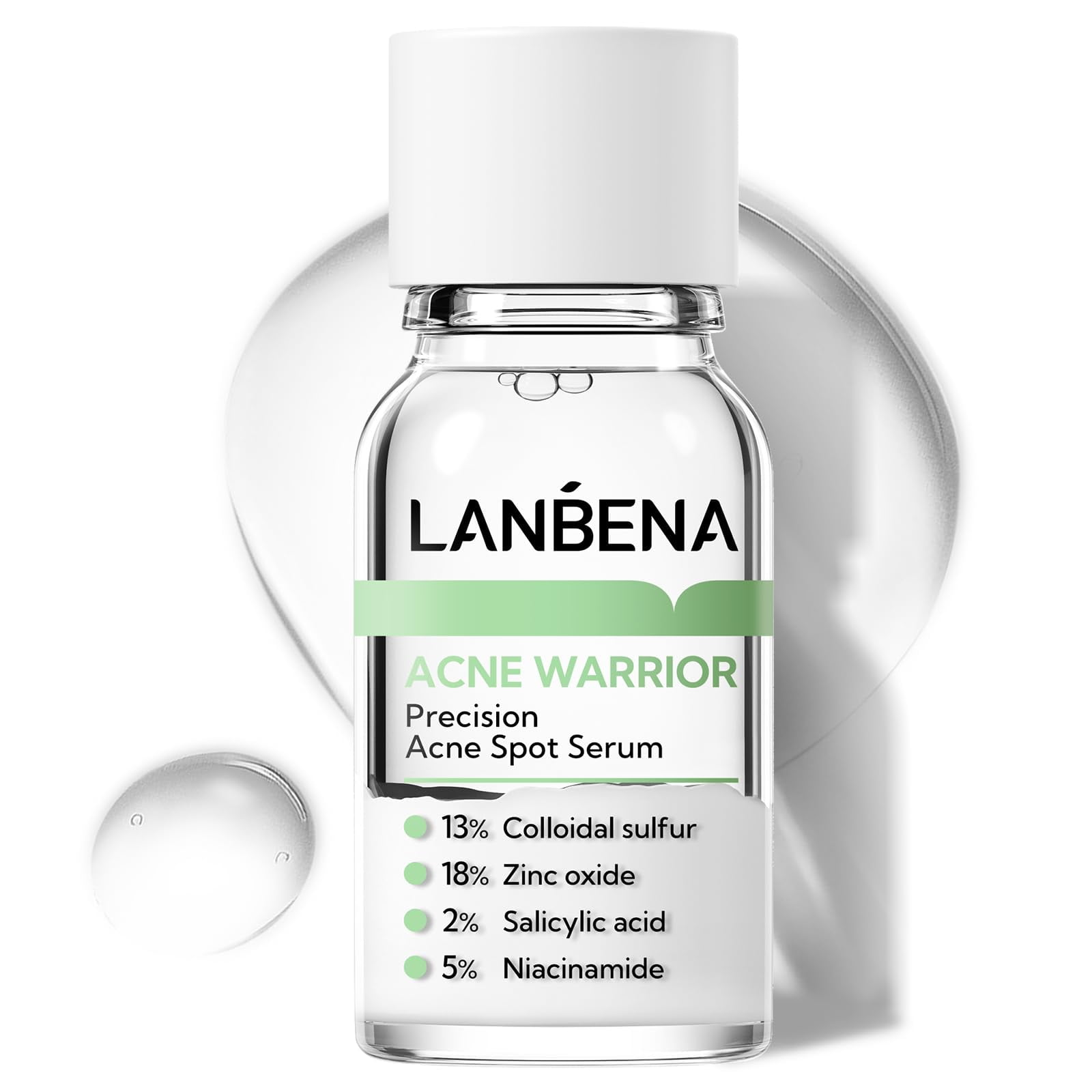 Sérum Para Manchas De Acné Lanbena Precision, Tratamiento Nocturno, 12 Ml