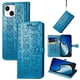 thumbnail image 2 of Funda Cartera FOXDOCK para iPhone 15 Plus , Flip PU con Relieve de Gatos y Perros, Tarjetero y Soporte, 2 of 6