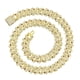 thumbnail image 1 of Collar De Cadena De Eslabones Cubanos Joyería De Hip Hop Decoración Hecha A Mano Bling Durable Aureate 50cm, 1 of 5