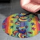 thumbnail image 4 of Osos Bailarines Alfombra Redonda de Felpa Coral, Antideslizante, No Desprende Pelusas, Lavable y Duradera para Salón, Dormitorio y Habitación de Niños 60cm, 4 of 6
