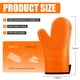 thumbnail image 2 of Manoplas de horno HESEE 32 cm 2 pzas silicona naranja, 2 of 7