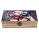 thumbnail image 1 of Caja Organizadora de Madera Rústica Harley Quinn Desmarcar, 1 of 6