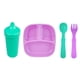 thumbnail image 1 of Set Comida 4 Piezas Aqua - Morado, 1 of 3