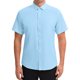 thumbnail image 1 of INSPIRE CHIC Regreso a Clases Camisas de Vestir de Manga Corta para Hombre Estiramiento Ligero Sólido Formal con Botones Abajo Camisas M Azul, 1 of 6