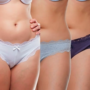 Pack 3 X Calzon Culotte Algodon P314.028-Azu Kayser