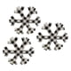 thumbnail image 3 of 3 Uds Adornos Navide?os Rústicos Decoraciones De Copos De Nieve De Madera Negro Blanco, 3 of 5