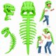 thumbnail image 1 of Disfraz de peluche Wmbzxh de dinosaurio Spinosaurus verde de 80 cm, 1 of 9
