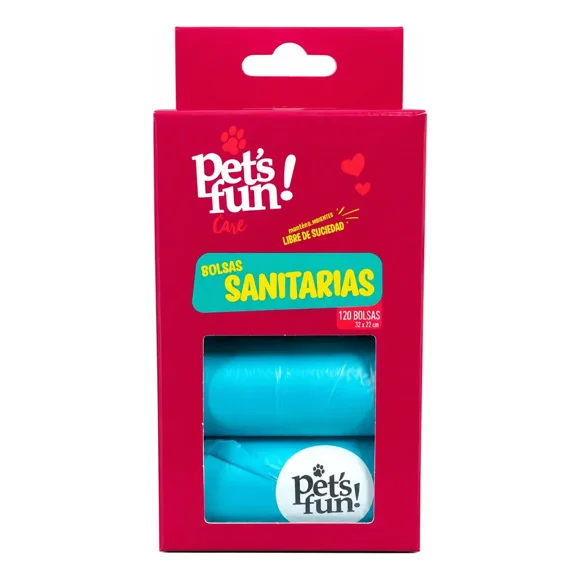 Bolsas sanitarias 120 unidades Pet's fun