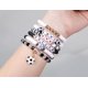 thumbnail image 2 of Pulsera NextArt set de 6 pulseras con cuentas de fútbol – regalo para niñas, 2 of 8
