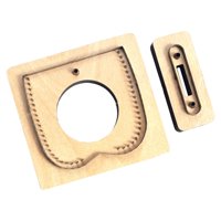 Bothyi - Plantilla De Molde De Corte Hecho A Mano Con Soporte Para Encendedor De Bricolaje Troquelador De Cuero