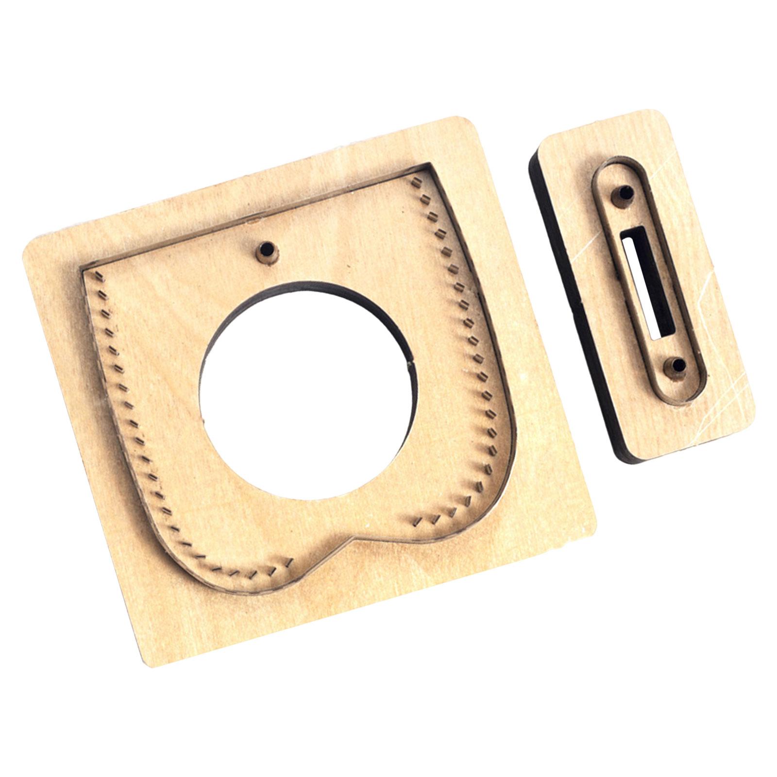 Bothyi - Plantilla De Molde De Corte Hecho A Mano Con Soporte Para Encendedor De Bricolaje Troquelador De Cuero
