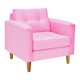 thumbnail image 2 of Sofa Retro 1c Felpa 04 Rosado, 2 of 6