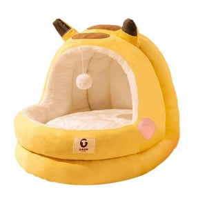 Genérico - Cama Para Gatos Suministros Para Mascotas Escondite Para Dormir Con Cojín Extraíble Tienda Para Gatos M