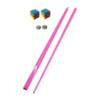 Magideal - Cue De La Piscina, Fibra De Carbono De Barbilla De Billar 57 Pulgadas 9.5 Mm Punta De Billar Para La Piscina Para Adultos Billard Jugadores Práctica E Rosa