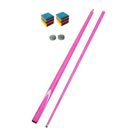 Magideal - Cue De La Piscina, Fibra De Carbono De Barbilla De Billar 57 Pulgadas 9.5 Mm Punta De Billar Para La Piscina Para Adultos Billard Jugadores Práctica E Rosa