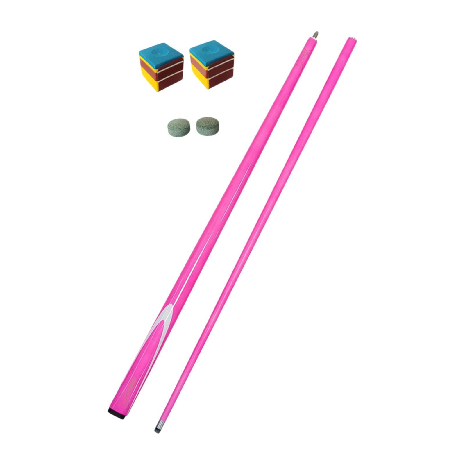 Magideal - Cue De La Piscina, Fibra De Carbono De Barbilla De Billar 57 Pulgadas 9.5 Mm Punta De Billar Para La Piscina Para Adultos Billard Jugadores Práctica E Rosa