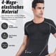 thumbnail image 4 of Camisetas de compresión de manga corta para hombre, paquete de 2, camisetas deportivas de capa base, camiseta deportiva de entrenamiento, color negro, 4 of 6