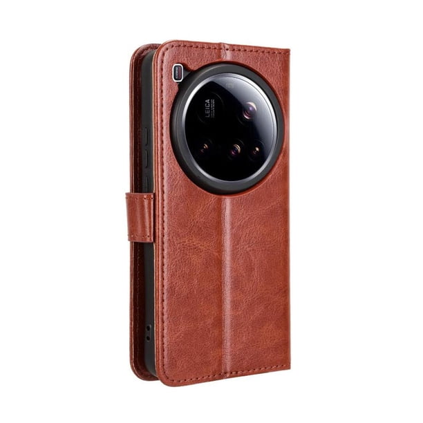 Funda tipo libro para Xiaomi 15 Ultra, cartera todo‑en‑uno, funda multifuncional con tarjetero y correa de muñeca desmontable