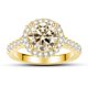 thumbnail image 2 of Anillos de Moissanita para Mujer 1 Uds Corte Redondo Color D VVS1 Anillos de Diamante Moissanita Anillos de Compromiso y Boda para Mujer con Certificado, 2 of 9