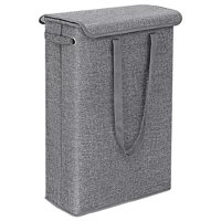 Magideal - Cesto De Ropa Sucia Plegable Portátil Asas Duraderas Cesto De Ropa Sucia Ligero Plegable Para Dormitorio Hogar Baño Dormitorio Organizad , Gris Oscuro