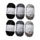thumbnail image 1 of Accesorios Para Tejer Hilo De Camiseta Metalizado Crochet Para Tapiz Manta Niñas Negro Gris Plata, 1 of 3