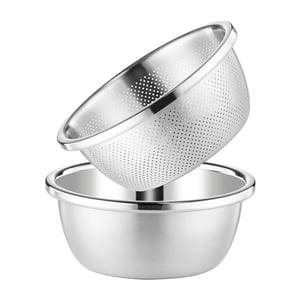 Bothyi - Cuenco De Sopa De Cocina, Colador Para Escurrir Pasta Cocida, Pasta De Frutas, 24Cm